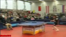 Funny Table Tennis   Jan Ove Waldner Vs Steffen Fetzner Energis Masters 2012