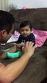 Funny Video: Adorable Baby Fakes Crying When Daddy Tries To Cut Her Fingernails