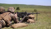 U.S. Marines Romanian & Armenian Soldiers Live Fire Exercise