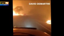 Incendie en Californie: des témoins filment leur fuite au milieu des flammes