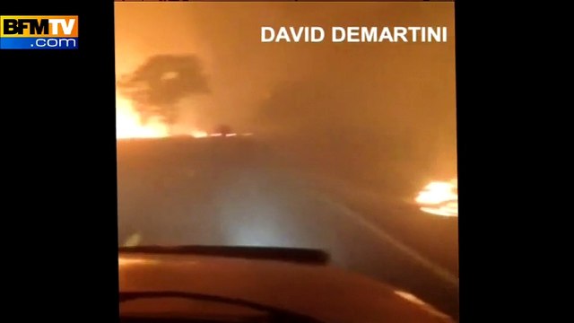 Incendie en Californie: des témoins filment leur fuite au milieu des flammes