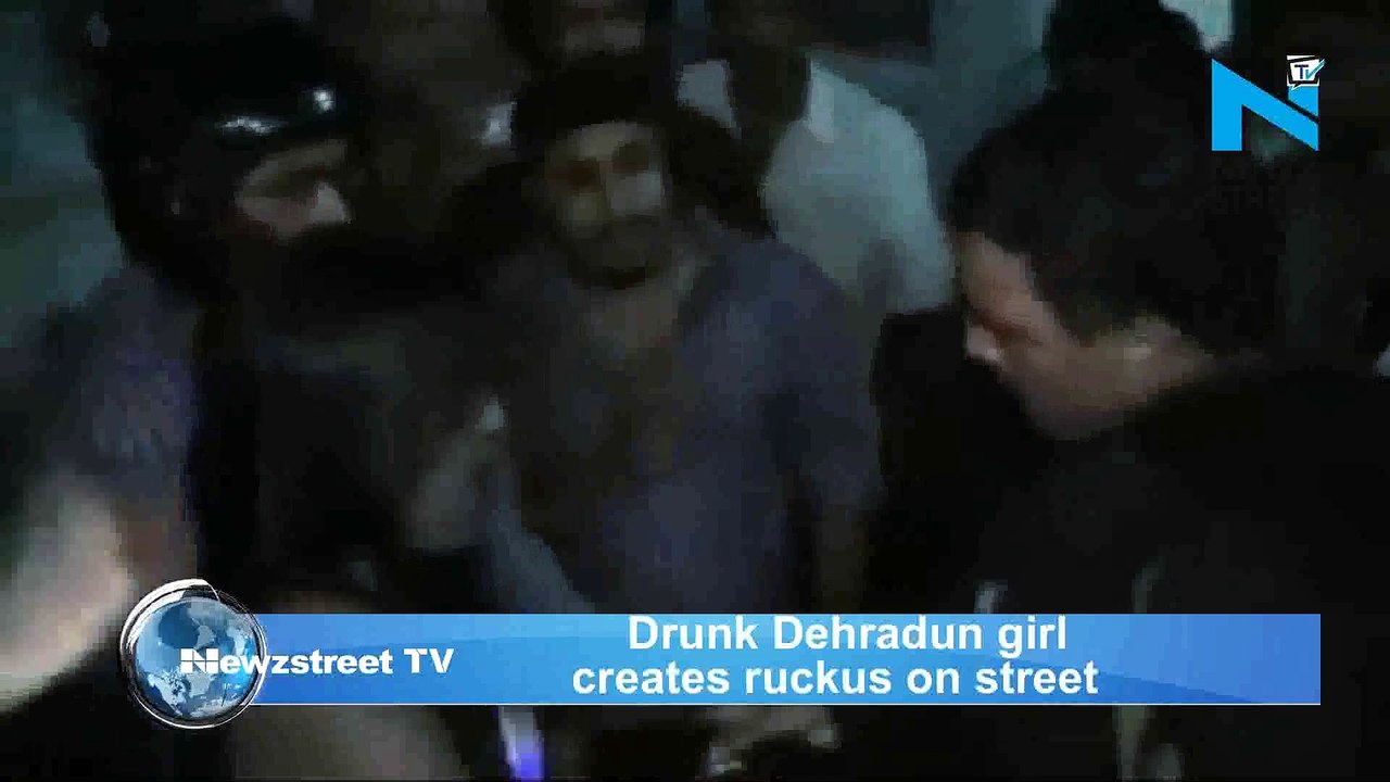 Exclusive footage of the Drunk Dehradun girl who slapped a Police Officer