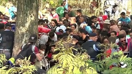 Migrants break through Croatian police lines at Tovarnik