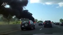 Truck Full of Gas Cylinders Explode in Highway