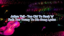 Jethro Tull – Too Old To Rock 'n' Roll Too Young To Die Song Lyrics