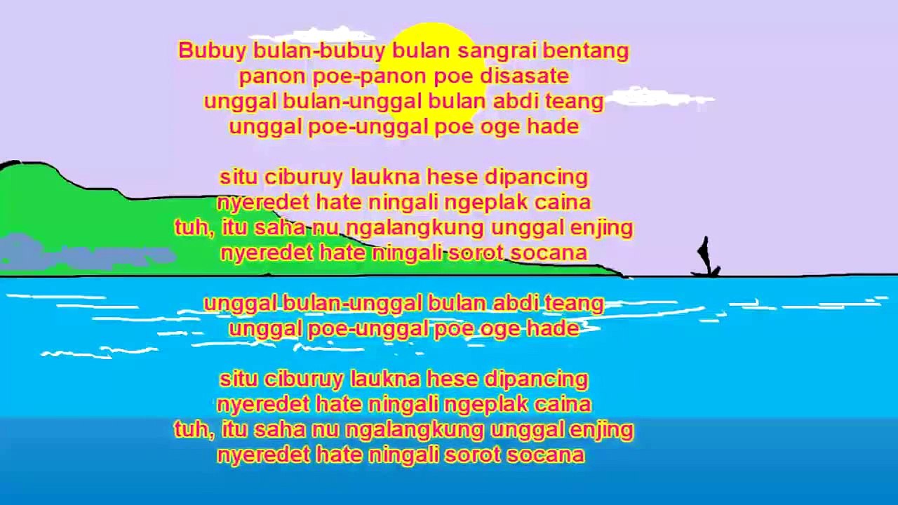 Lagu Daerah Indonesia - Bubuy Bulan - Karaoke + Lirik(1)