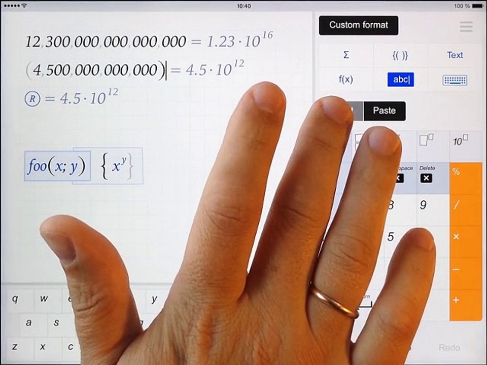 Visual Calculation Editor