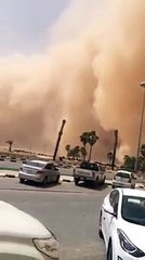 a dangerous storm in arab desert must see