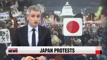 Japanese protestors rally against controversial security bills