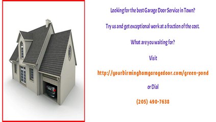 Garage Door Replacement in Green Pond, AL