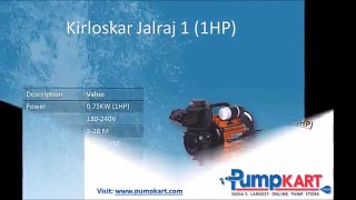 Kirloskar Jalraj Water Pump Dealer Online, India - Pumpkart.com
