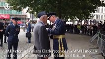Video- RAF veteran receives WWII medals on Battle of Britain anniversary - Telegraph