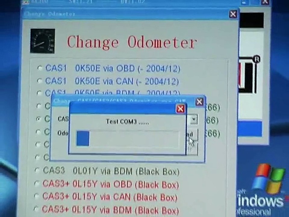 BMW CAS AK300 AK300 plus Key Maker Odometer Change Video