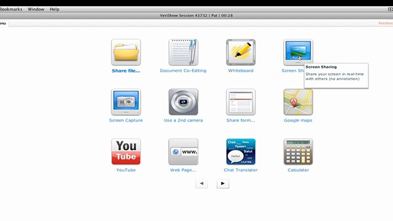 Sharing your screen on VeriShow - Help Video