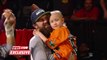 Seven-year-old cancer survivor Kiara Grindrod meets John Cena and Sting at WWE Raw