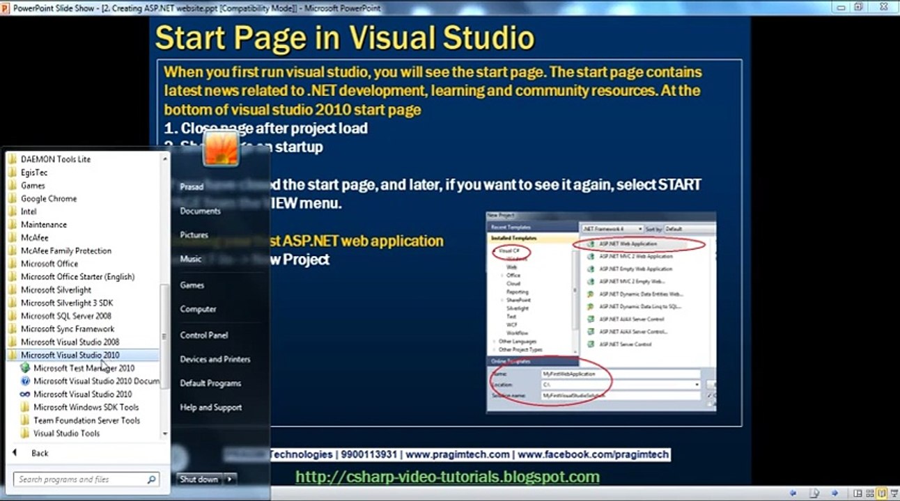 Part 2 Creating ASP.NET website Part 2 (High)
