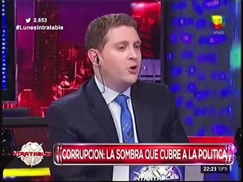 Intratables Este gobierno es el más corrupto - Jonathan Viale (14th Sep 2015)