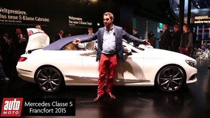 Mercedes classe S - le nouveau cabriolet de prestige dévoilé à Francfort