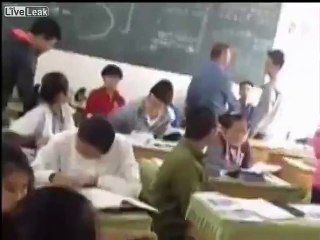 Teacher slaps student in classroom