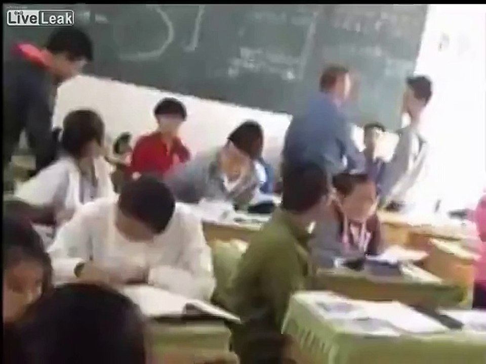 Teacher slaps student in classroom