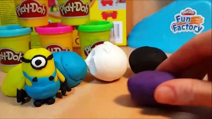 Play Doh - Minion Rush - Minion Stuart & Purple Minion - How to Make Playdough