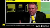 François Bayrou pris d'un fou rire après son étonnant lapsus sur Les Républicains