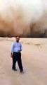 سعودی عرب میں ریت کا طوفان sand storm in saudia arabia 2015