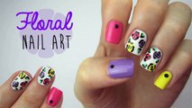 Colorful Floral Nails (using a toothpick!)