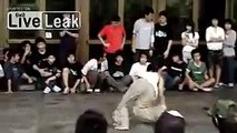 boy , dancing breaks his arm