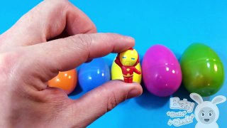 Surprise Eggs Learn Sizes from Smallest to Biggest Opening Eggs with Toys Lesson 6