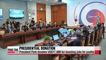 President Park to donate $US17,000 to fund aimed at boosting jobs for youths