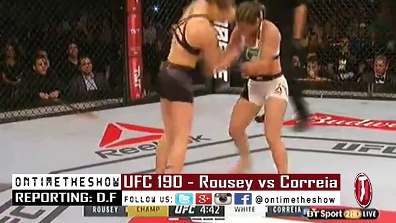 Ronda Rousey vs Bethe Correia Full Fight UFC 190 REVIEW - Rousey vs Correia ronda Knockout KO -