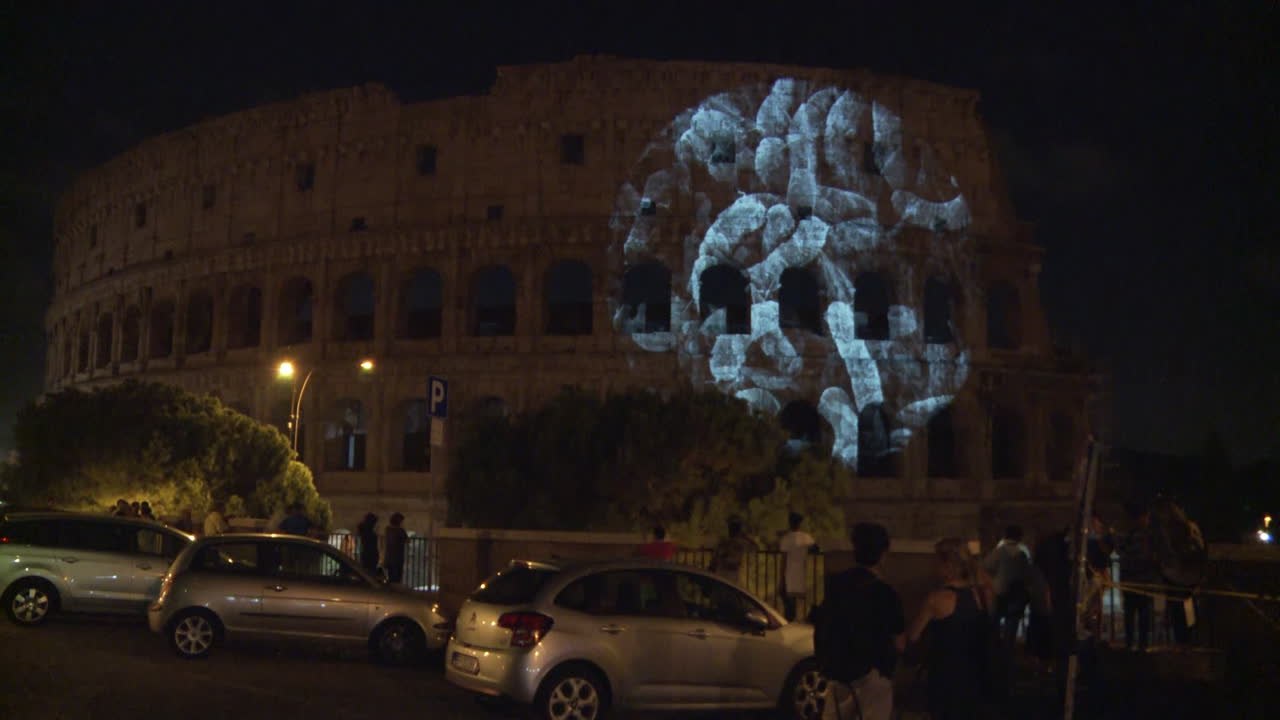 Las bacterias del Coliseo, convertidas en arte