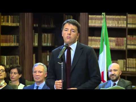 Roma - Renzi incontra i nuovi direttori dei musei al Mibact (16.09.15)