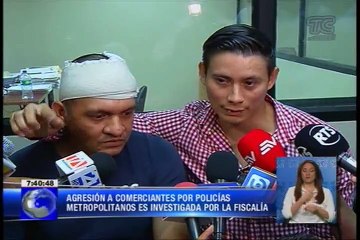Agresión a comerciantes por policías metropolitanos es investigada por la fiscalía