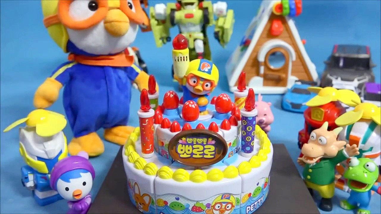 Désolé, le harcèlement, la délicate Rong pororo mélodie gâteau d'anniversaire Lac de la ville. Frank jouet Pororo Gâteau de jouets et jouets Tayo
