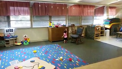 Baby girls reaction first day of school