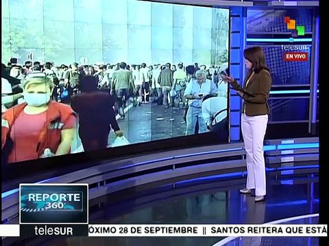 Policía reprime a refugiados en Hungría