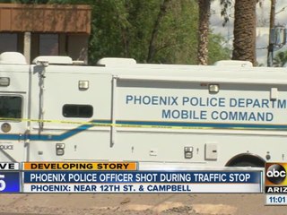 Phoenix police officer shot during traffic stop