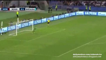 Alessandro Florenzi INCREDIBLE Half Line Goal | Roma v. Barcelona 16.09.2015 HD