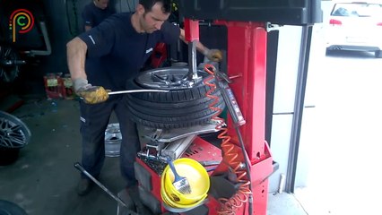 BMW M5 lastik değişimi