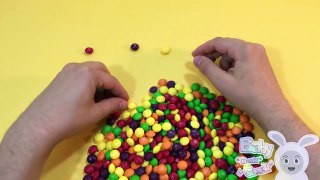 Learn Colours with Skittles Candy Shapes and Surprise Balls! Lesson 1