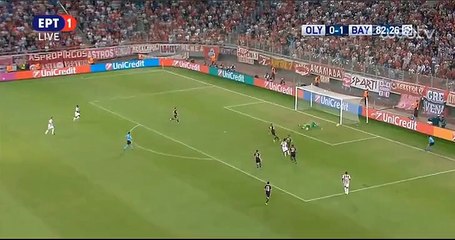 83' Χαμένη ευκαιρία Σαλίνο Ολυμπιακός-Μπάγερν