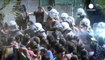 Tensions à Lesbos, les migrants perdent patience