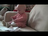 Baby Laughing Hysterically at Ripping Paper Original video 2015 funny clip | Fun Videos Clips