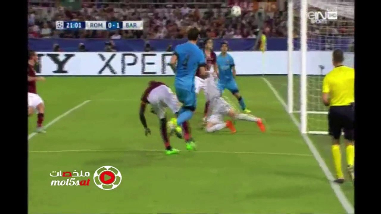 اهداف مباراة روما و برشلونة 1-1