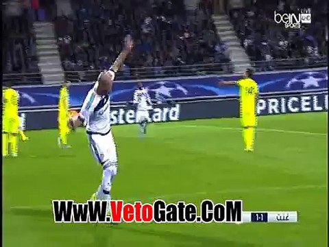 ليون يتعادل ايجابياٌ امام جينت بدورى ابطال اوربا