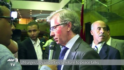 UN envoy urges Libyan parties to return to talks