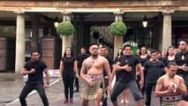 Rugby- Jonah Lomu performs the haka in London 13 years after his last ALL BLACKS MATCH