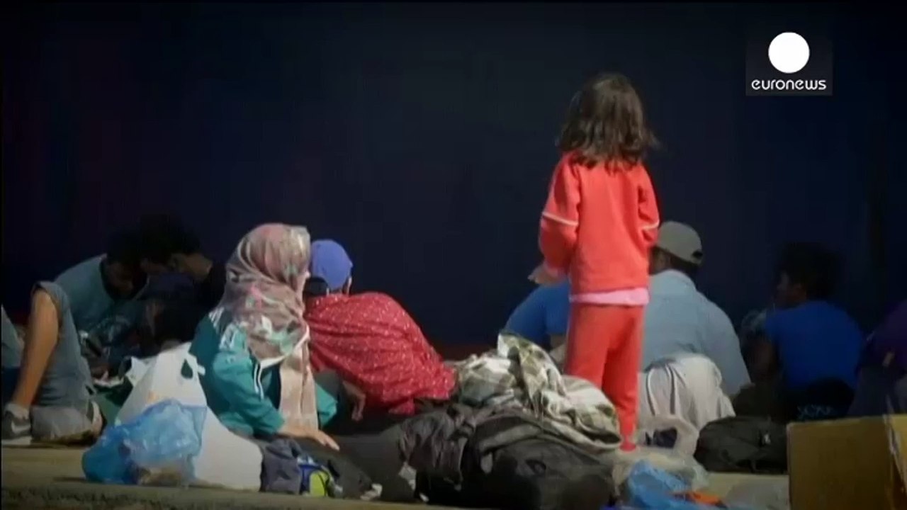 Chaotic scenes at Hungary border as police fire tear gas at migrants
